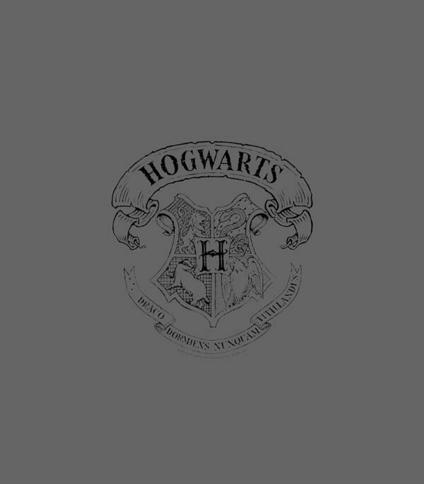 Harry Potter Simple Hogwarts Crest Outline Art Print by Alyaan Oriana -  Fine Art America