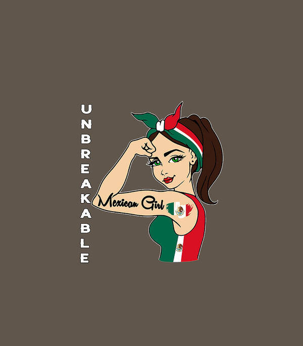 Mexican Girl Unbreakable Mexico Flag strong latina woman Coffee Mug by Blue  Elyse - Pixels