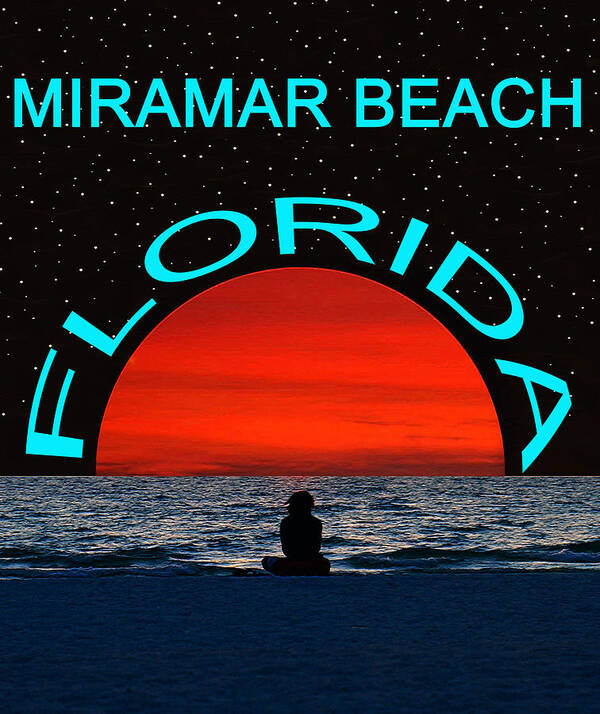 Florida Beach Art Print featuring the photograph Miramar Beach FL Dream Girl by David Lee Thompson