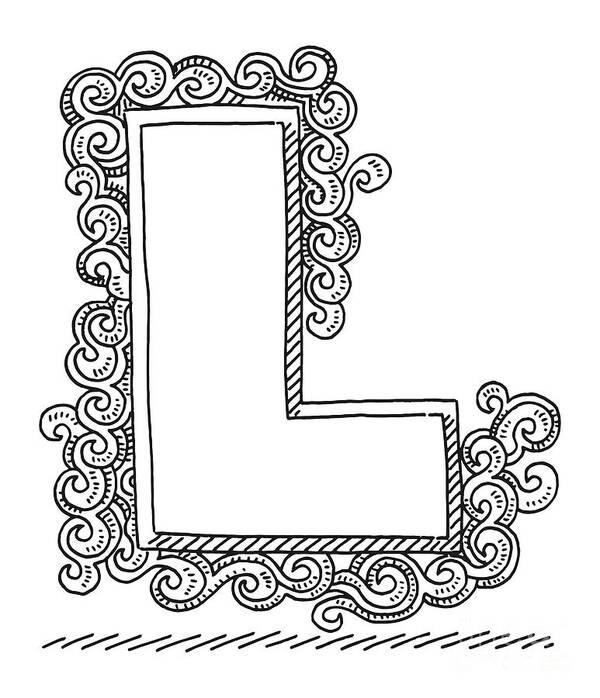 Vector Single Doodle Sketch Illustration - The Letter O Stock Vector |  Adobe Stock