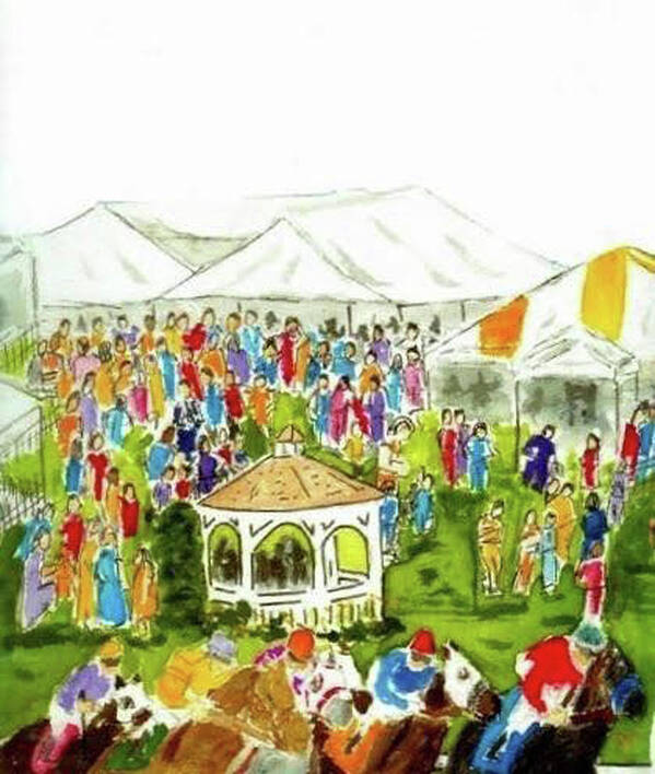  Art Print featuring the painting Preakness Stakes 2003 by John Macarthur