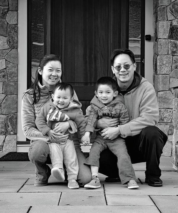 Family Art Print featuring the photograph The Chen Family by Monika Salvan
