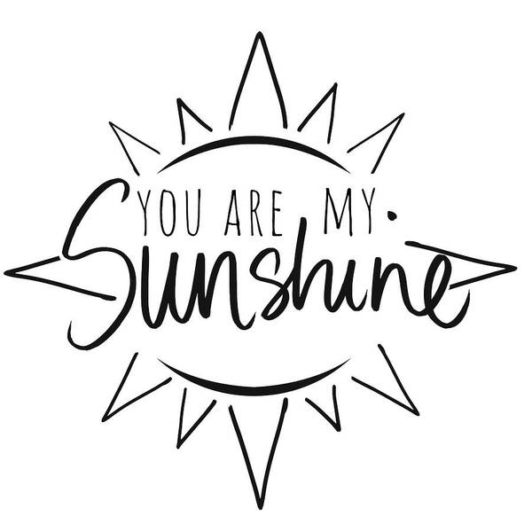 printable you are my sunshine coloring page