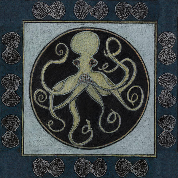 Download Octopus Spirit Animal Mandala Art Print by Kim Alderman