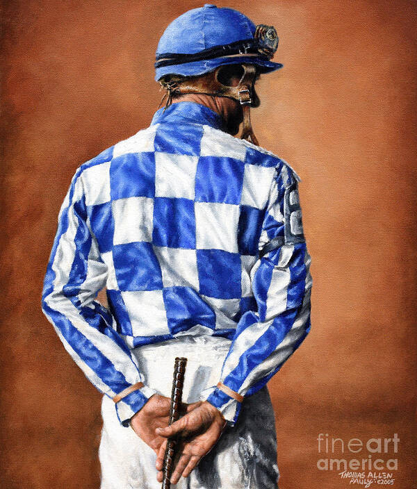 Secretariat Art Print featuring the painting Waiting for Secretariat by Thomas Allen Pauly