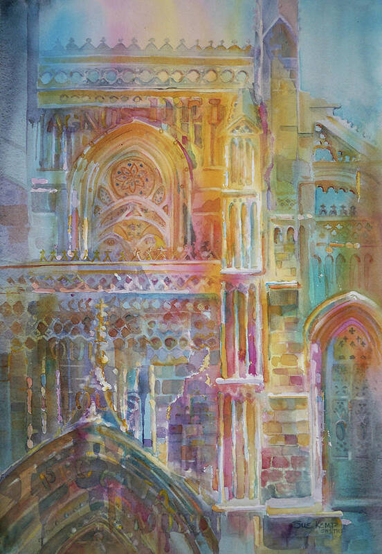 Sacred Art Print featuring the painting Agnus Dei by Sue Kemp