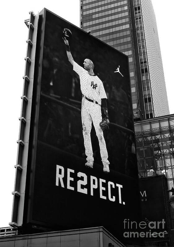 Derek Jeter Re2pect Billboard II New York City Art Print by John