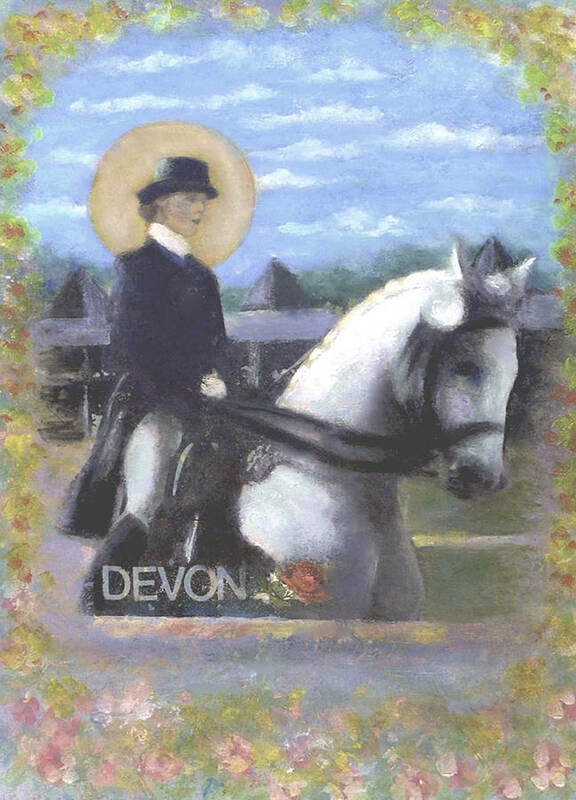 Horse Art Print featuring the painting Devon by Mary Ann Leitch