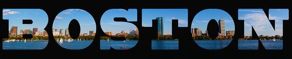 Boston Skyline Art Print featuring the photograph Boston City Skyline by Georgia Clare