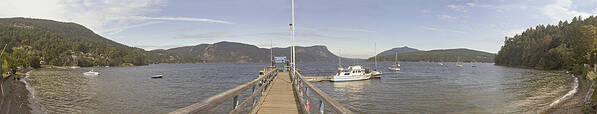 Bay Art Print featuring the photograph Maple Bay Panorama by Peter J Sucy