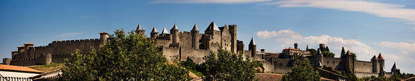 Carcassonne Castle Art Print featuring the photograph The Walled City by Weston Westmoreland