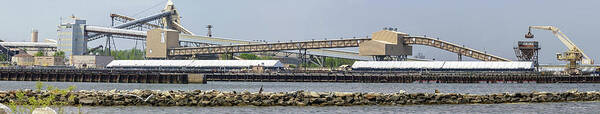 2d Art Print featuring the photograph Brandon Shores Power Plant Pano 2 by Brian Wallace