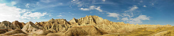 Panoramic Art Print featuring the photograph Badland N.p. Panorama by Markchentx