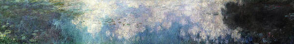 Claude Monet Art Print featuring the painting The Water Lilies, The Clouds - Digital Remastered Edition by Claude Monet