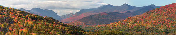 Autumn Art Print featuring the photograph Autumn Franconia Notch Gateway by White Mountain Images