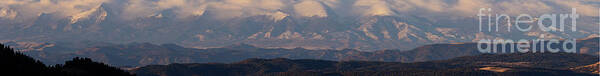 Sangre De Cristo Art Print featuring the photograph First Snow on the Sangres by Steven Krull
