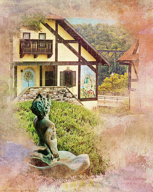 Julia Springer Art Print featuring the photograph A Glimpse of Bavaria in West Virginia by Julia Springer