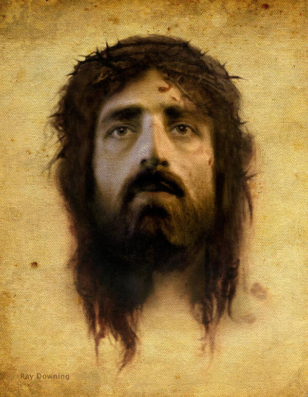 Jesus Art Print featuring the digital art Veronica's Veil by Ray Downing
