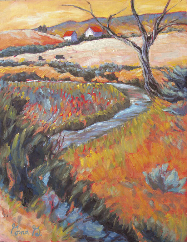 Stream Art Print featuring the painting Adobe Confetti by Gina Grundemann