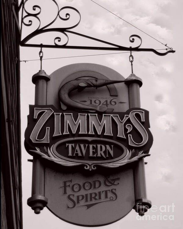 Bar Art Print featuring the photograph Barhopping at Zimmys 1 by Lee Craig