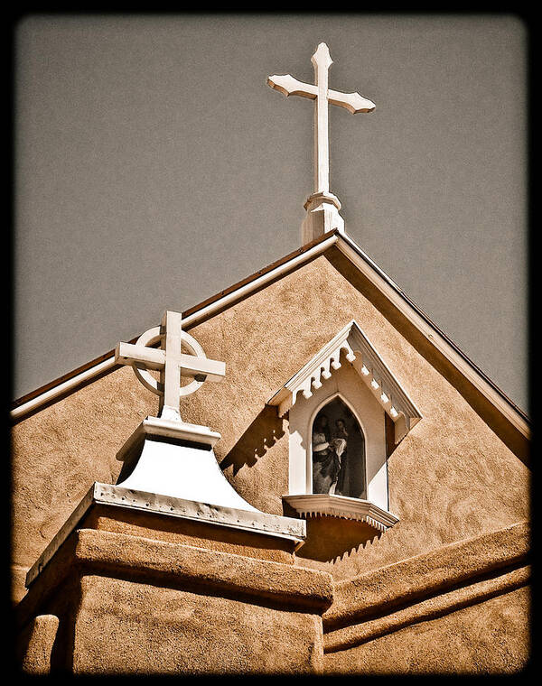 Church Art Print featuring the photograph Cross Gable by Mark Forte