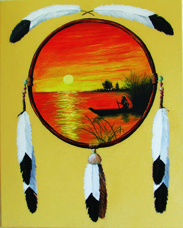 Dreamcatcher Art Print featuring the painting Into the Open by Michael DeMusz