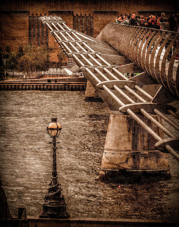 England Art Print featuring the photograph London, England - Millennium Bridge by Mark Forte
