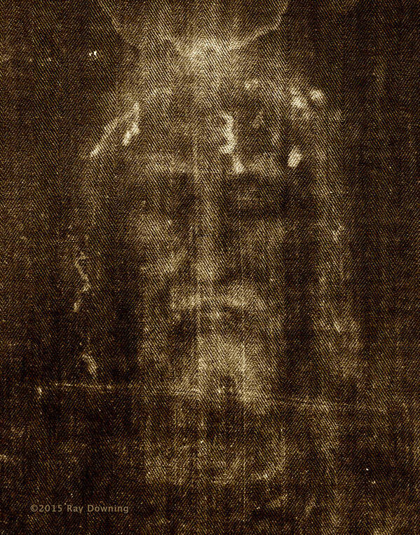 Shroud Of Turin Art Print featuring the digital art Shroud of Turin by Ray Downing