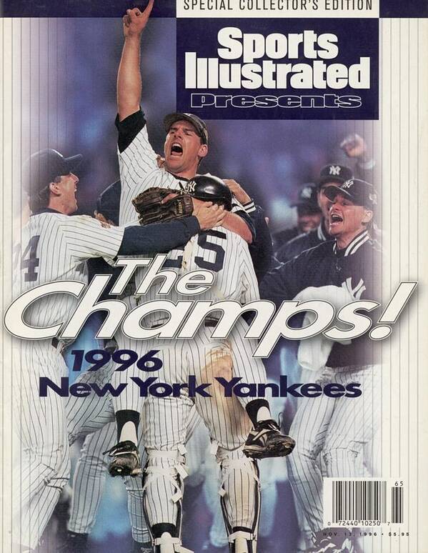 People Art Print featuring the photograph New York Yankees John Wetteland, 1996 World Series Sports Illustrated Cover by Sports Illustrated