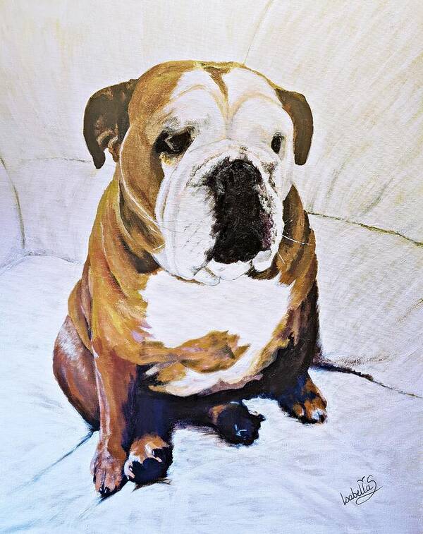 Animal Art Print featuring the painting Sascha by Abbie Shores