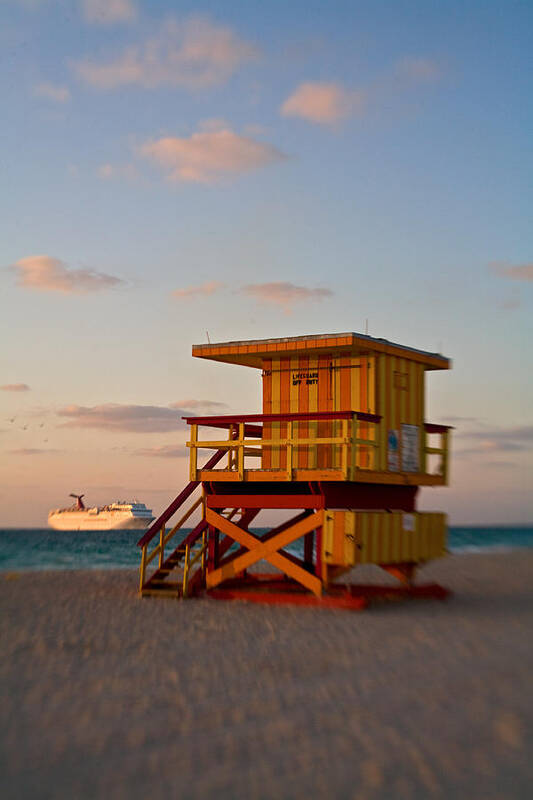 Miami Beach Art Print featuring the photograph 4503 by Matthew Pace