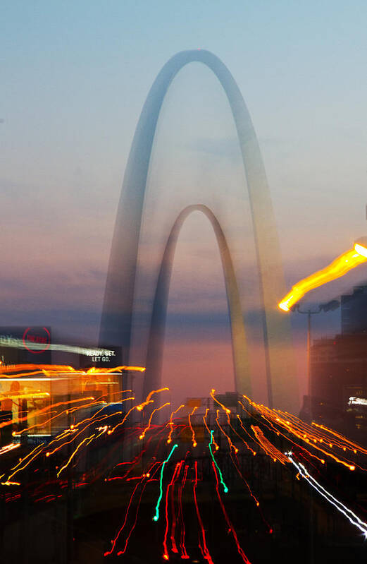 St Louis Art Print featuring the photograph Arch special effect by Garry McMichael