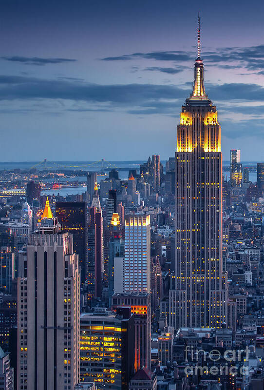 New York City Art Print featuring the photograph Empire State by Marco Crupi