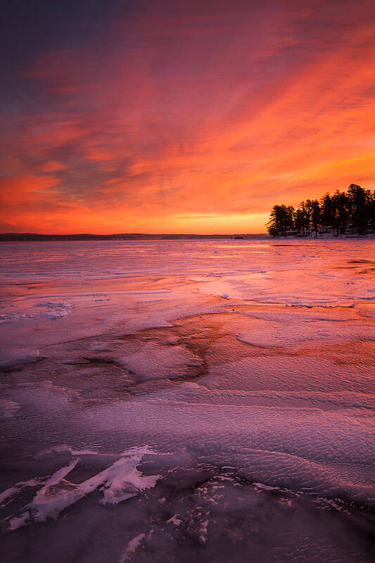 Landscape Art Print featuring the photograph Fire and Ice by Robert Clifford