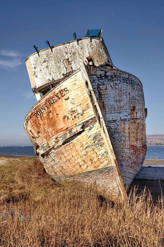 Shipwreck Art Print featuring the photograph High and Dry by Janet Kopper