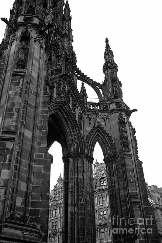 Architecture Art Print featuring the photograph Historic Edinburgh Architecture by Kate Purdy