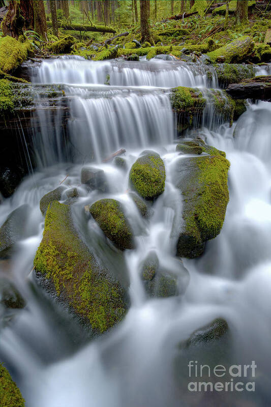 Waterfall Art Print featuring the photograph Megaflow by Marco Crupi