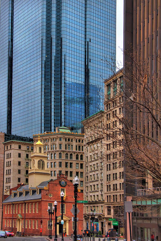  Art Print featuring the photograph Old State House - Boston #2 by Joann Vitali