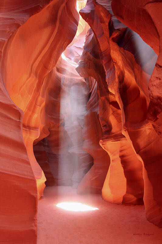 Antelope Canyon Art Print featuring the photograph Ethereal by Winston Rockwell