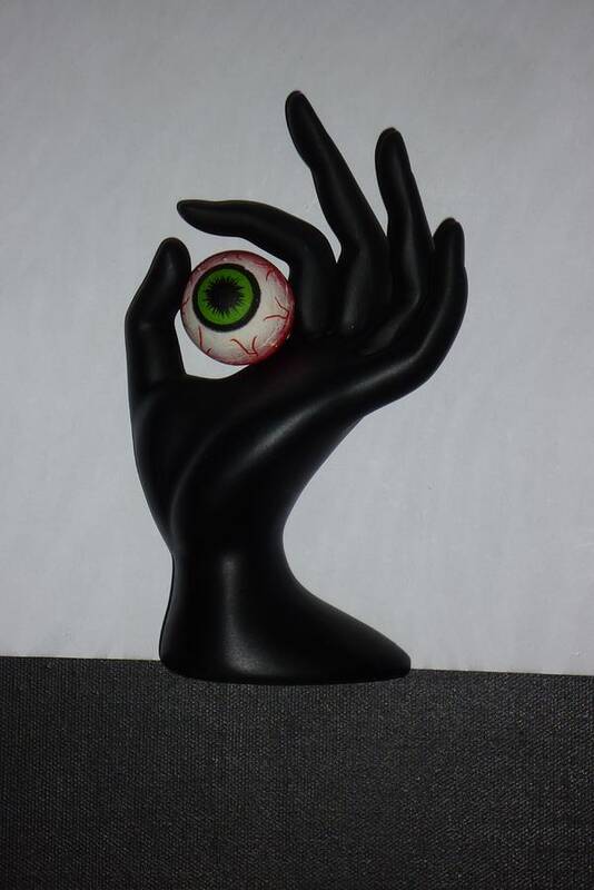 Eye Art Print featuring the sculpture EyeHand by Douglas Fromm
