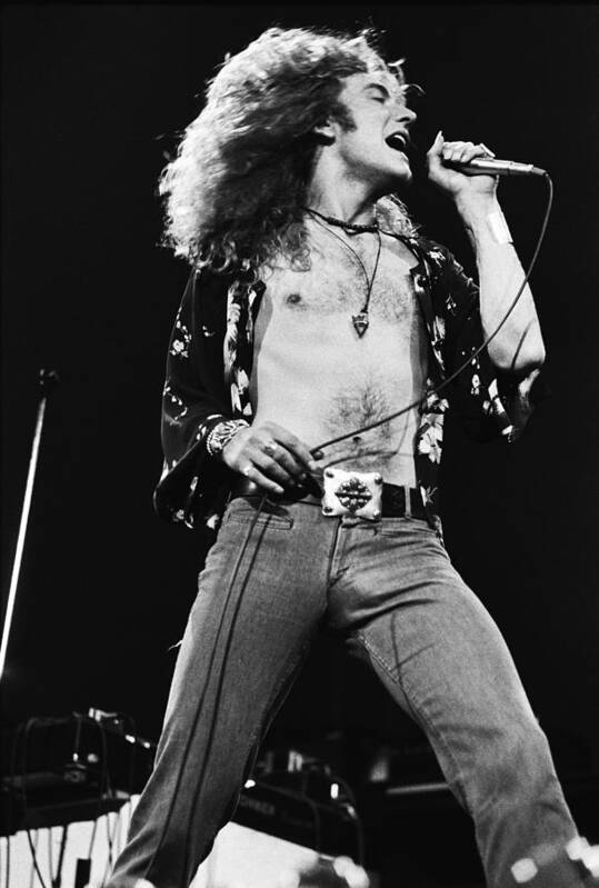 Led Zeppelin Art Print featuring the photograph Led Zeppelin Robert Plant 1975 by Chris Walter