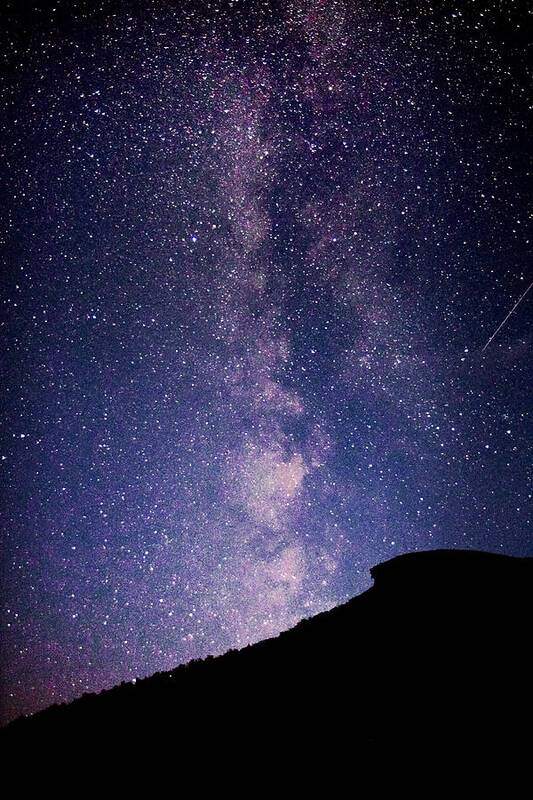 Franconia Notch Art Print featuring the photograph Old Man Milky Way Memorial by Robert Clifford