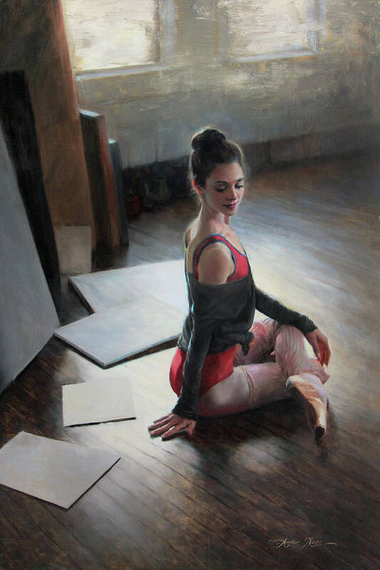 Dancer Art Print featuring the painting Possibilities Await by Anna Rose Bain