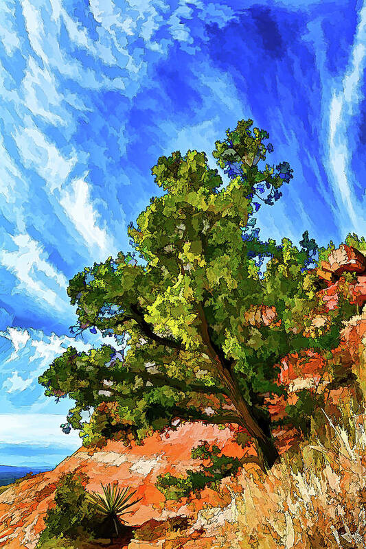 Sedona Art Print featuring the photograph Shaman's Sentry by ABeautifulSky Photography by Bill Caldwell