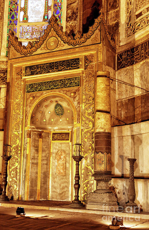 Hagia Sophia Altar Art Print featuring the photograph Hagia Sophia Altar in Istanbul by John Rizzuto