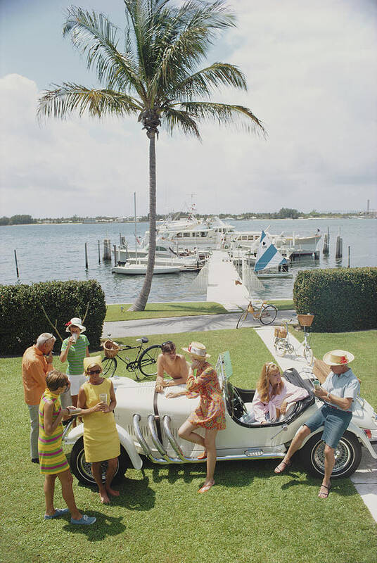 People Art Print featuring the photograph Palm Beach Society by Slim Aarons