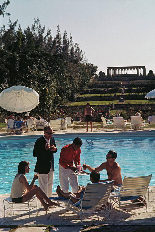 People Art Print featuring the photograph Versailles Gardens by Slim Aarons