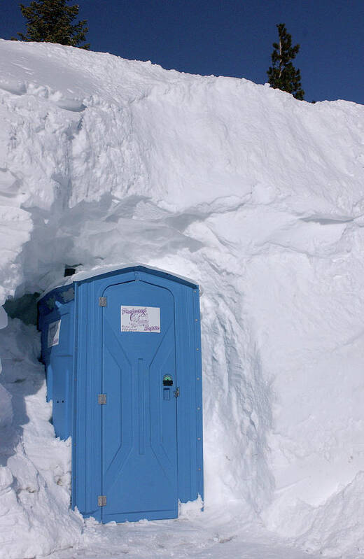 Outhouse Art Print featuring the photograph Relief at High Tide by Bonnie Colgan