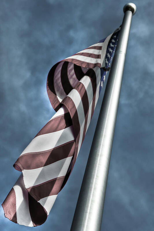 San Marcos Art Print featuring the photograph Stars and Stripes by Dave Wilson