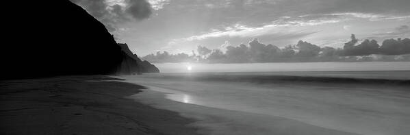Photography Art Print featuring the photograph Kalalau Beach Sunset, Na Pali Coast #1 by Panoramic Images